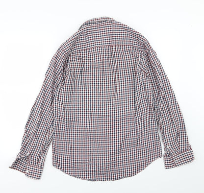 F&F Mens Multicoloured Striped Jersey  Button-Up Size M