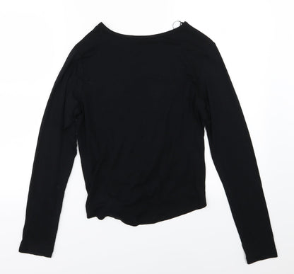 Womens UK Size 12 Select Black Basic T-Shirt