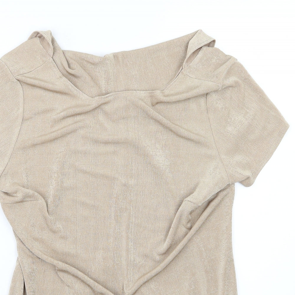 Kaleidoscope Womens Beige   Basic Blouse Size 16