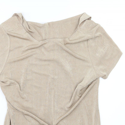 Kaleidoscope Womens Beige   Basic Blouse Size 16