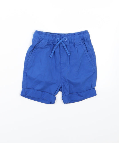 George Boys Blue   Cropped Trousers Size 12-18 Months