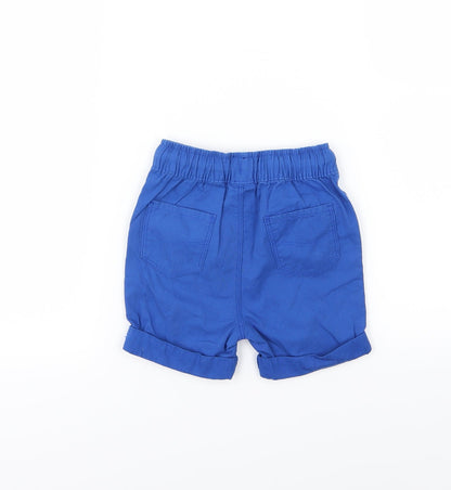 George Boys Blue   Cropped Trousers Size 12-18 Months