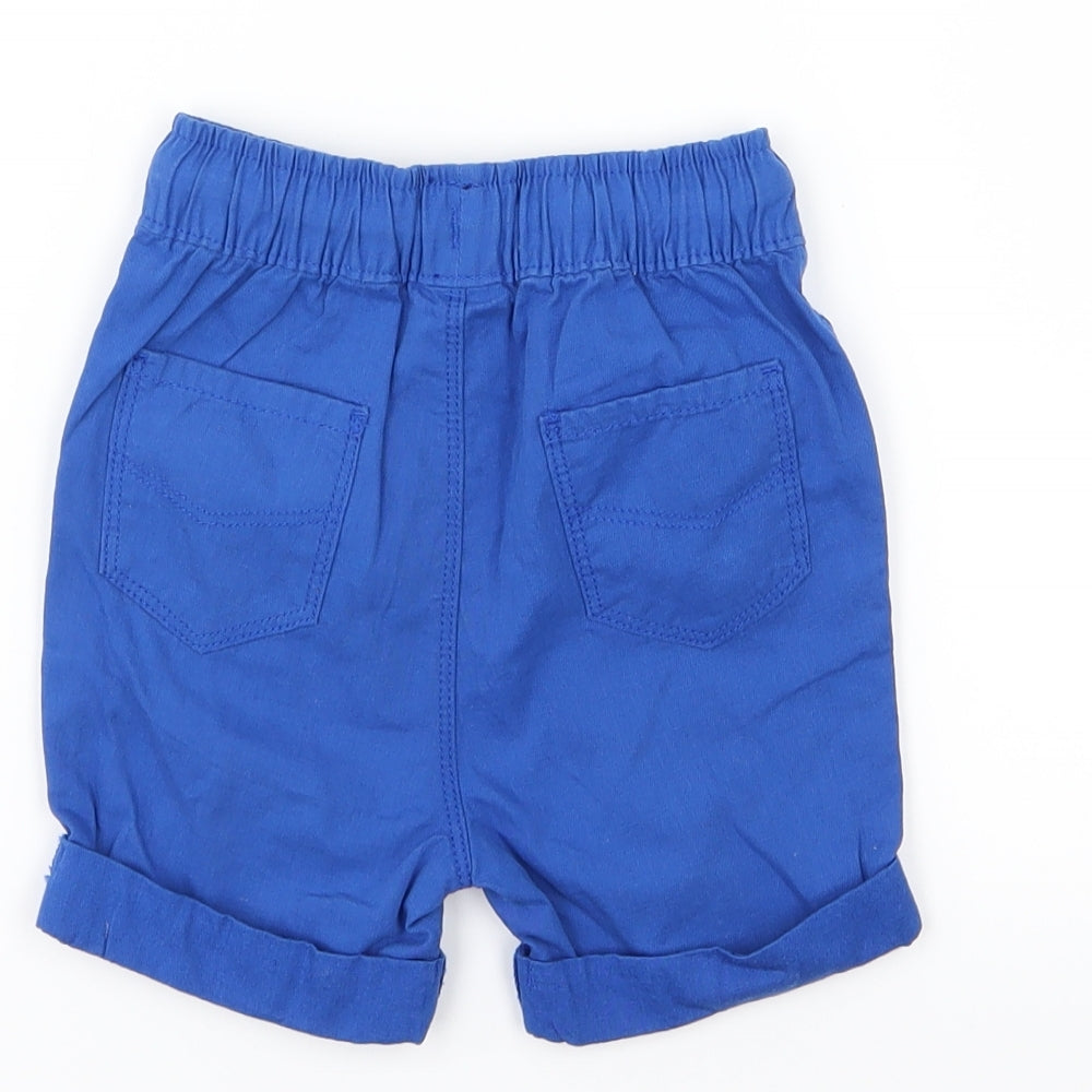 George Boys Blue   Cropped Trousers Size 12-18 Months