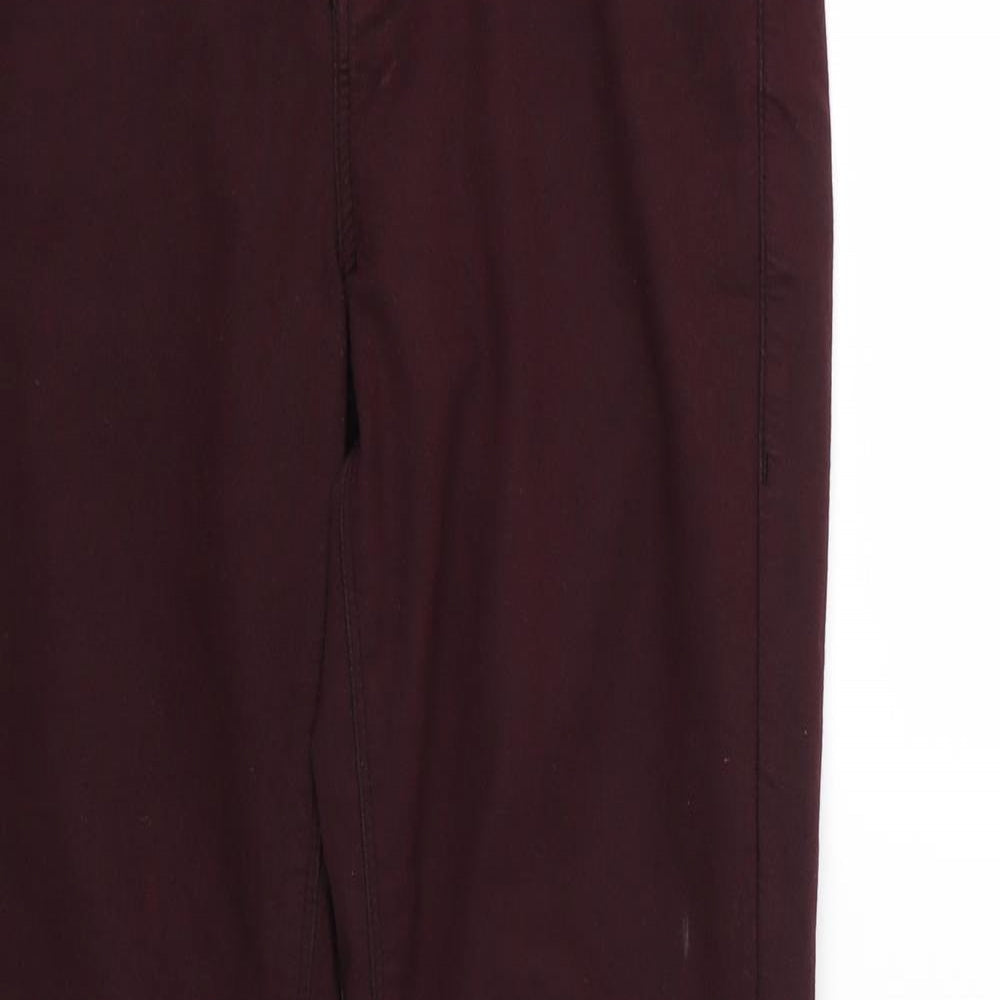 Topshop Womens Purple  Denim Skinny Jeans Size 30 L30 in