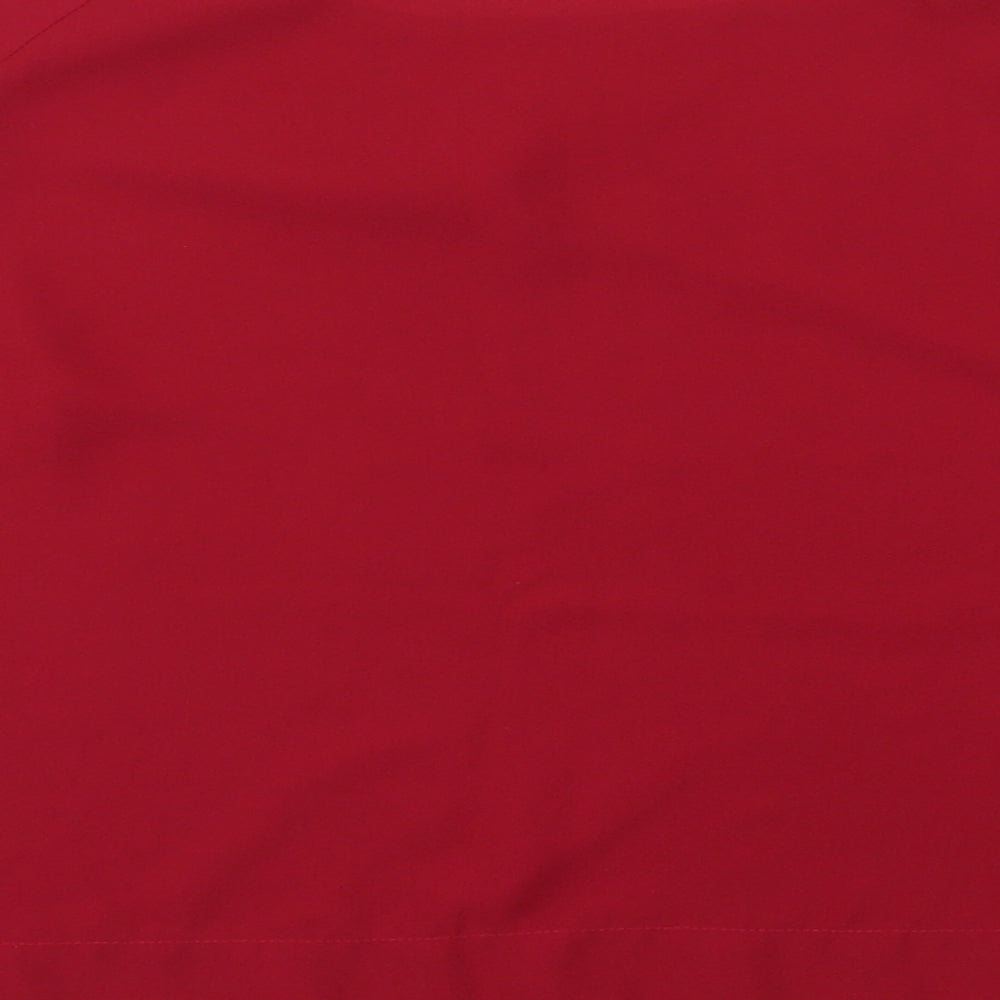 Womens UK Size 8 New Look Red Cropped Blouse