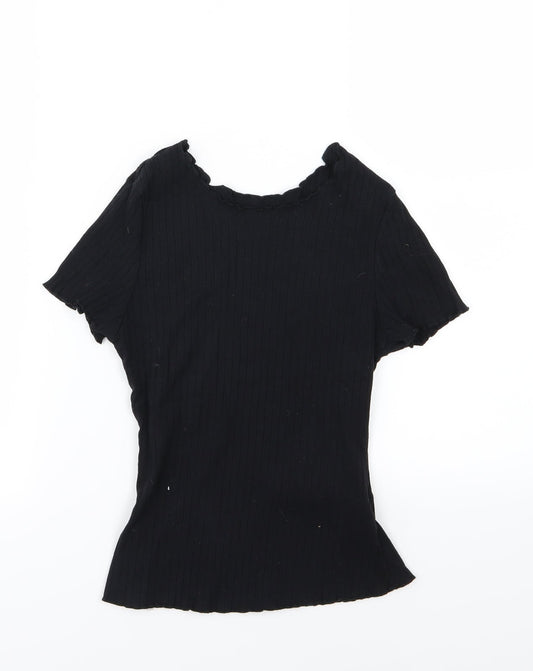 SheIn Womens Black  Knit Pullover Jumper Size S