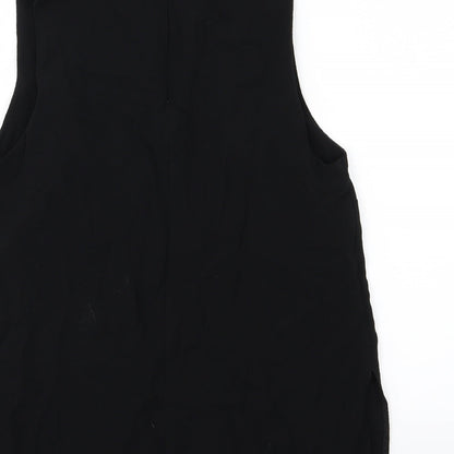 Womens UK Size 10 Topshop Black Basic Blouse