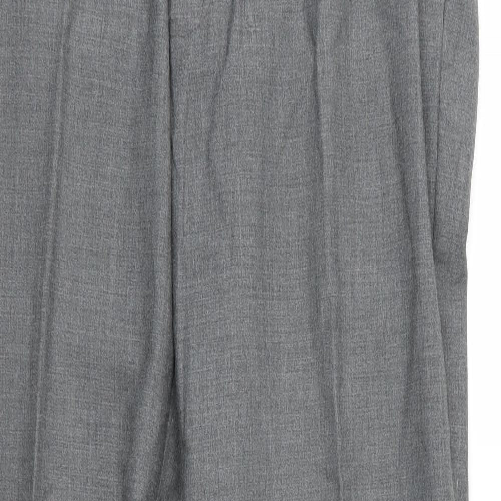 Preworn Mens Grey  Rayon Trousers  Size 34 L30 in