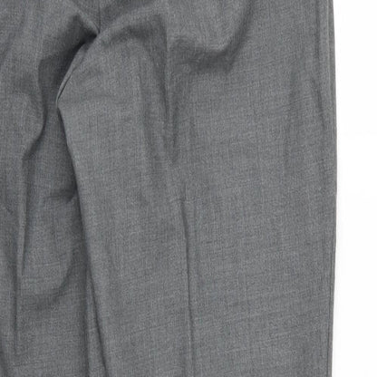 Preworn Mens Grey  Rayon Trousers  Size 34 L30 in
