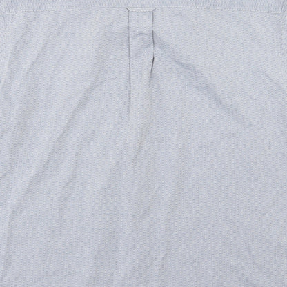 Admiral Mens Blue  Woven  Button-Up Size XL