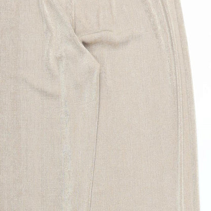 Kaleidoscope Womens Beige   Trousers  Size 16 L29 in