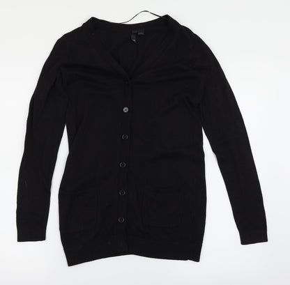 H&M Womens Black   Cardigan Jumper Size 6