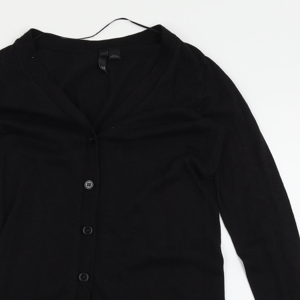 H&M Womens Black   Cardigan Jumper Size 6