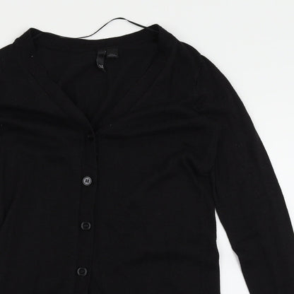 H&M Womens Black   Cardigan Jumper Size 6