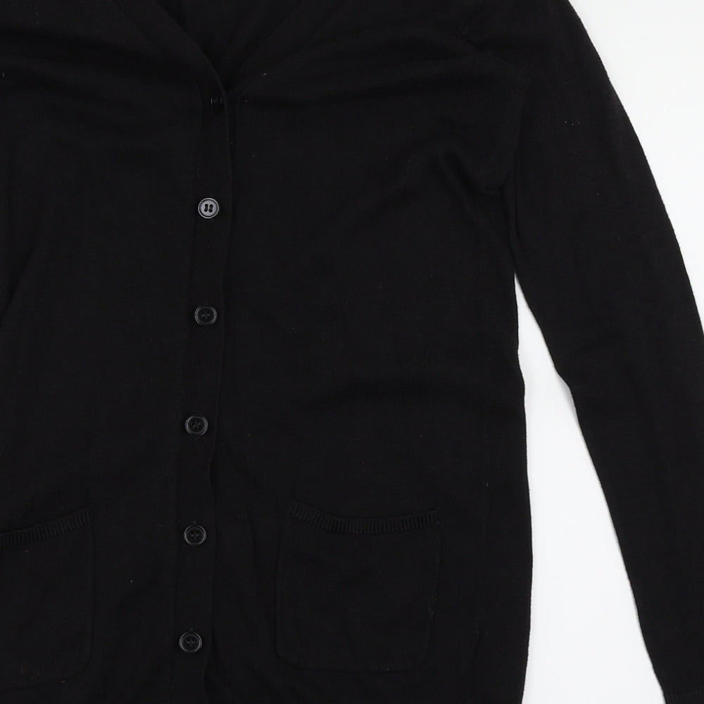 H&M Womens Black   Cardigan Jumper Size 6