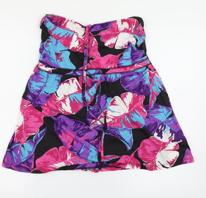 George Womens Multicoloured Floral  A-Line  Size 14