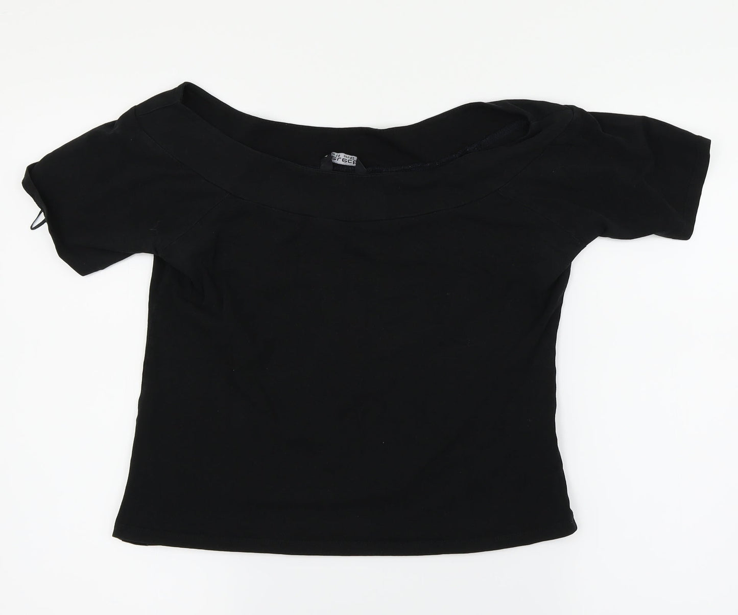 Womens UK Size 14 Select Black Basic T-Shirt