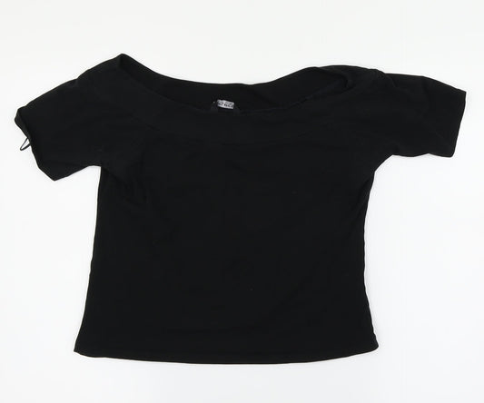 Womens UK Size 14 Select Black Basic T-Shirt
