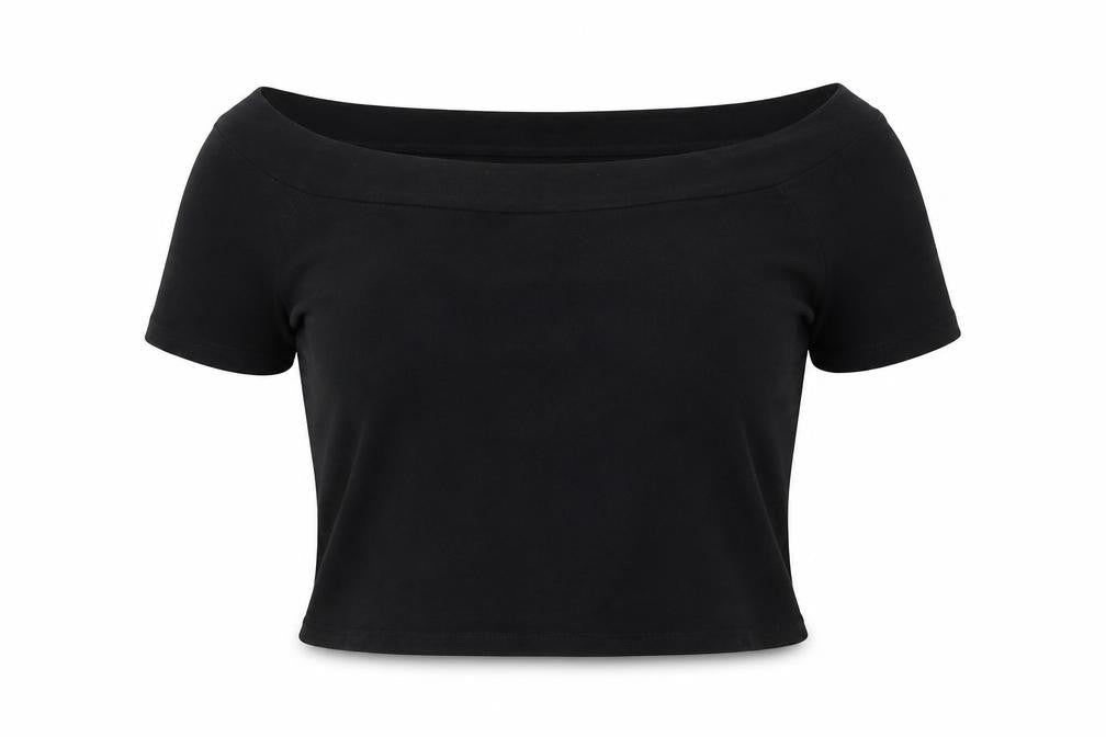 Womens UK Size 14 Select Black Basic T-Shirt