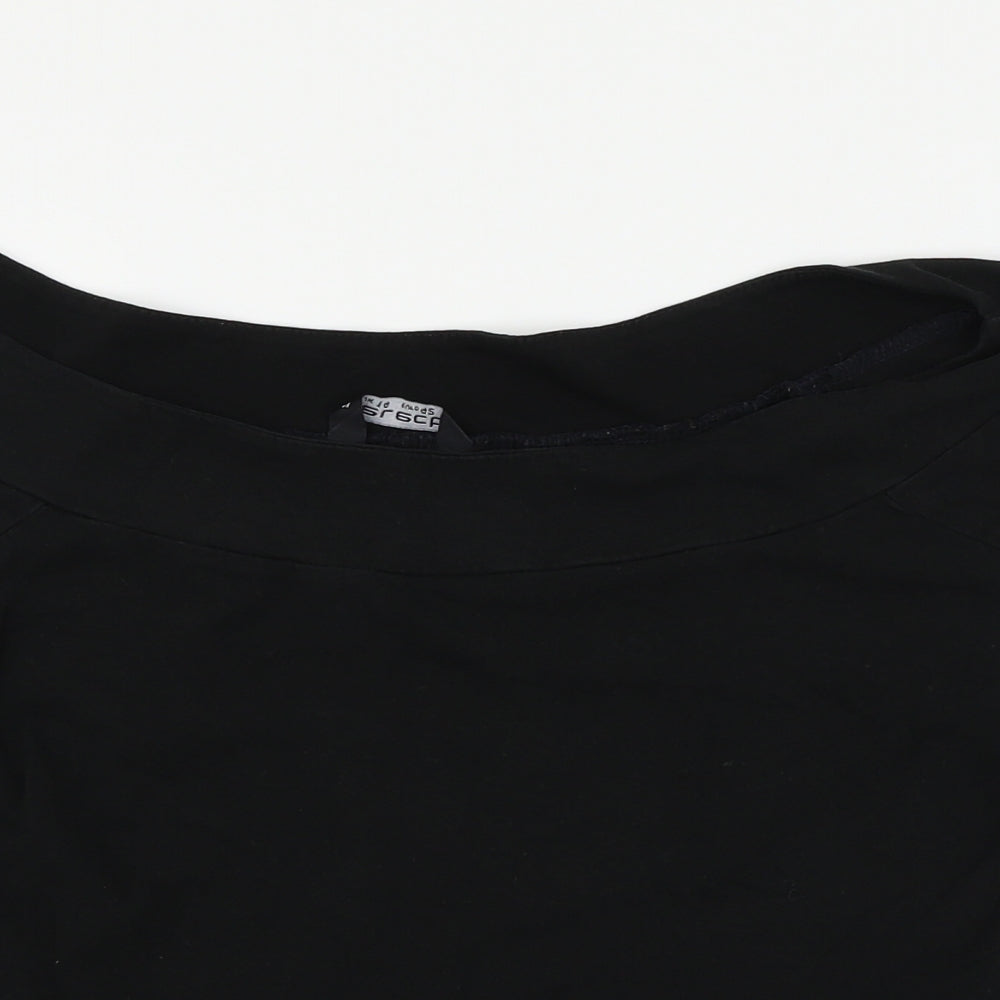 Womens UK Size 14 Select Black Basic T-Shirt