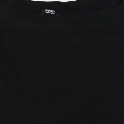 Womens UK Size 14 Select Black Basic T-Shirt