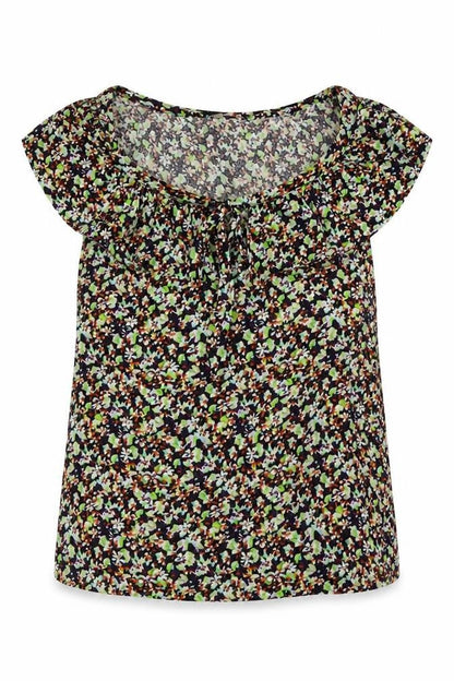 Womens UK Size 10 Topshop Multicoloured Basic Blouse