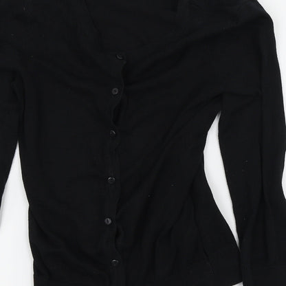 H&M Womens Black   Cardigan Jumper Size 4