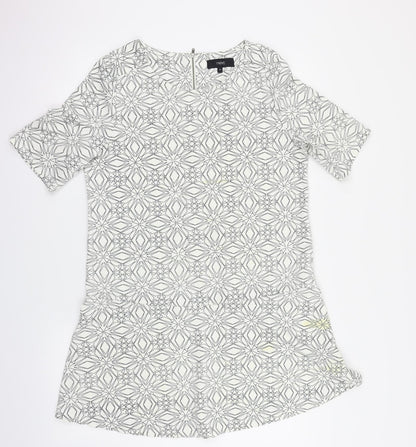 NEXT Womens White Argyle/Diamond  A-Line  Size 12