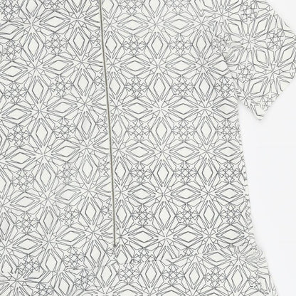 NEXT Womens White Argyle/Diamond  A-Line  Size 12