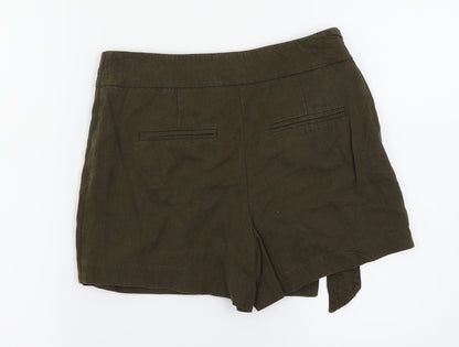 H&M Womens Green   Wrap Shorts Size 6