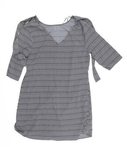 Matalan Womens Blue Paisley  Basic Blouse Size 12