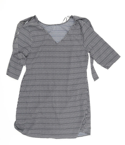 Matalan Womens Blue Paisley  Basic Blouse Size 12