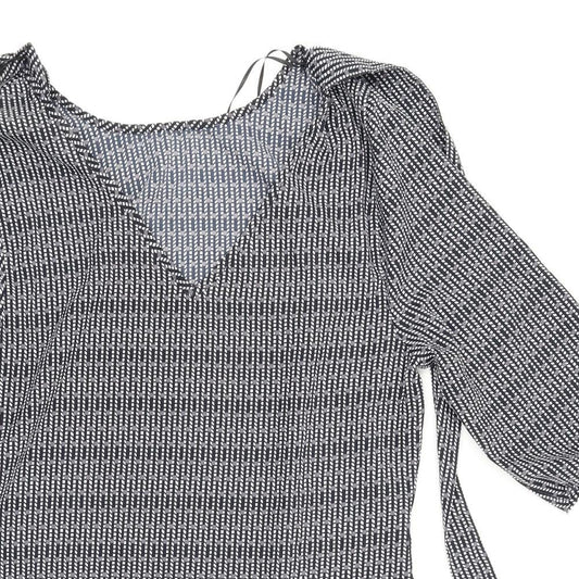 Matalan Womens Blue Paisley  Basic Blouse Size 12