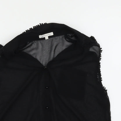 Womens UK Size 12 Glamorous Black Basic Blouse