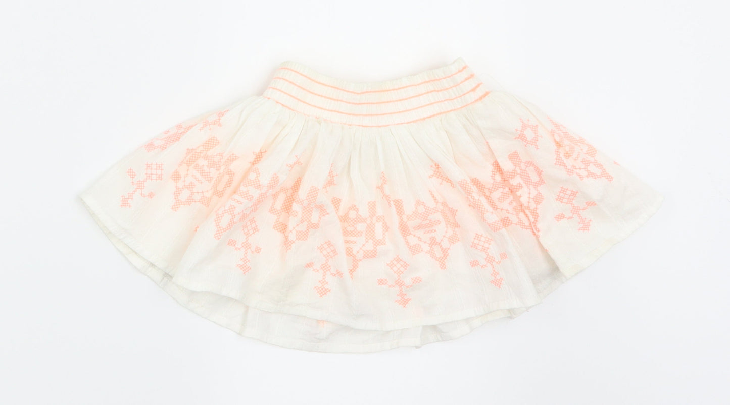 Nutmeg Girls White   Flare Skirt Size 12-18 Months