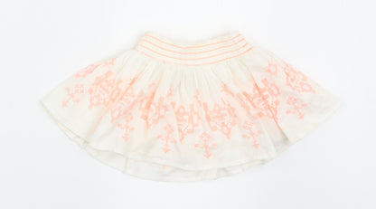 Nutmeg Girls White   Flare Skirt Size 12-18 Months