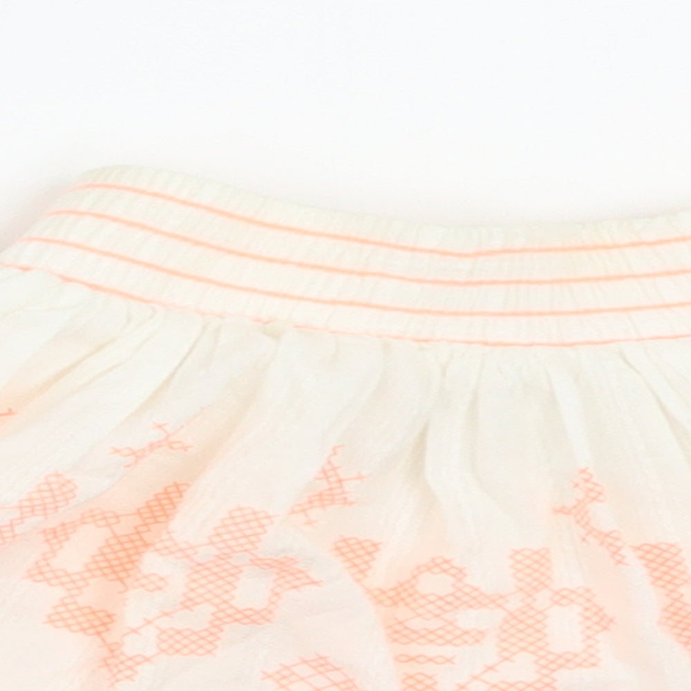 Nutmeg Girls White   Flare Skirt Size 12-18 Months