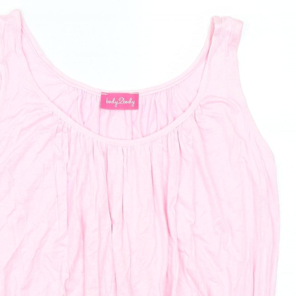 Body2Body Womens Pink   Basic Tank Size M