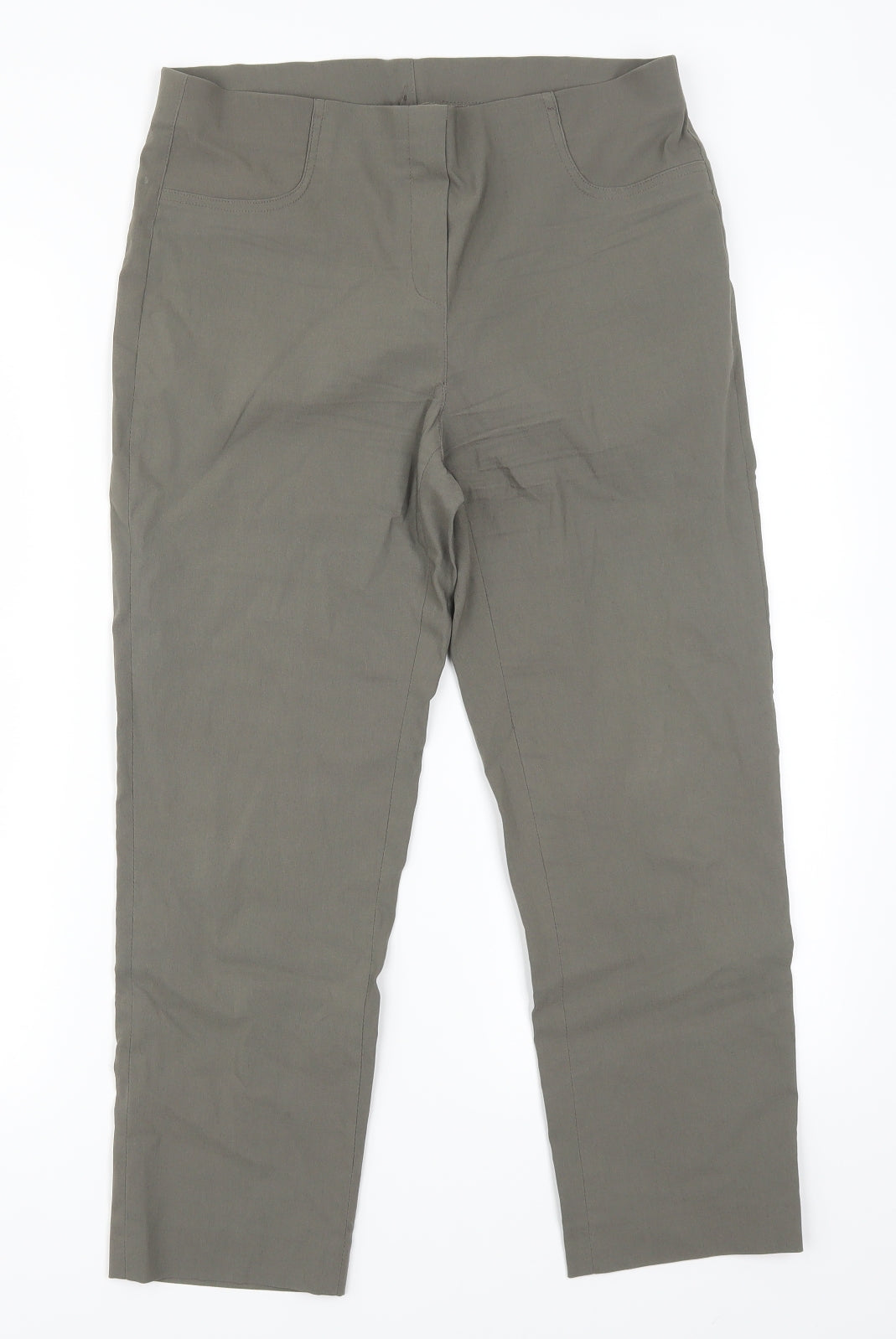 Womens UK Size 30 in Preworn Regular Fit  Green Trousers