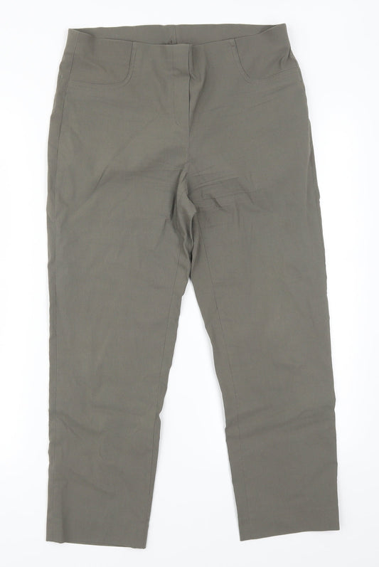 Womens UK Size 30 in Preworn Regular Fit  Green Trousers
