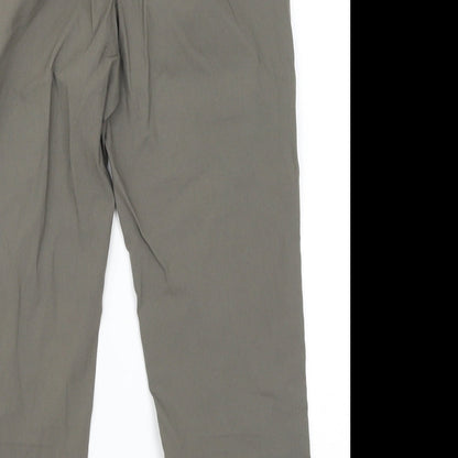 Womens UK Size 30 in Preworn Regular Fit  Green Trousers