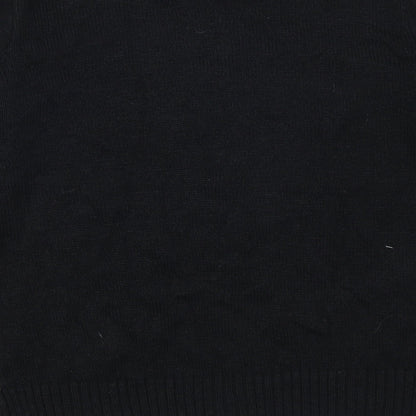 American Stitch Mens Black   Pullover Jumper Size M  - Chillin With My Snowmies