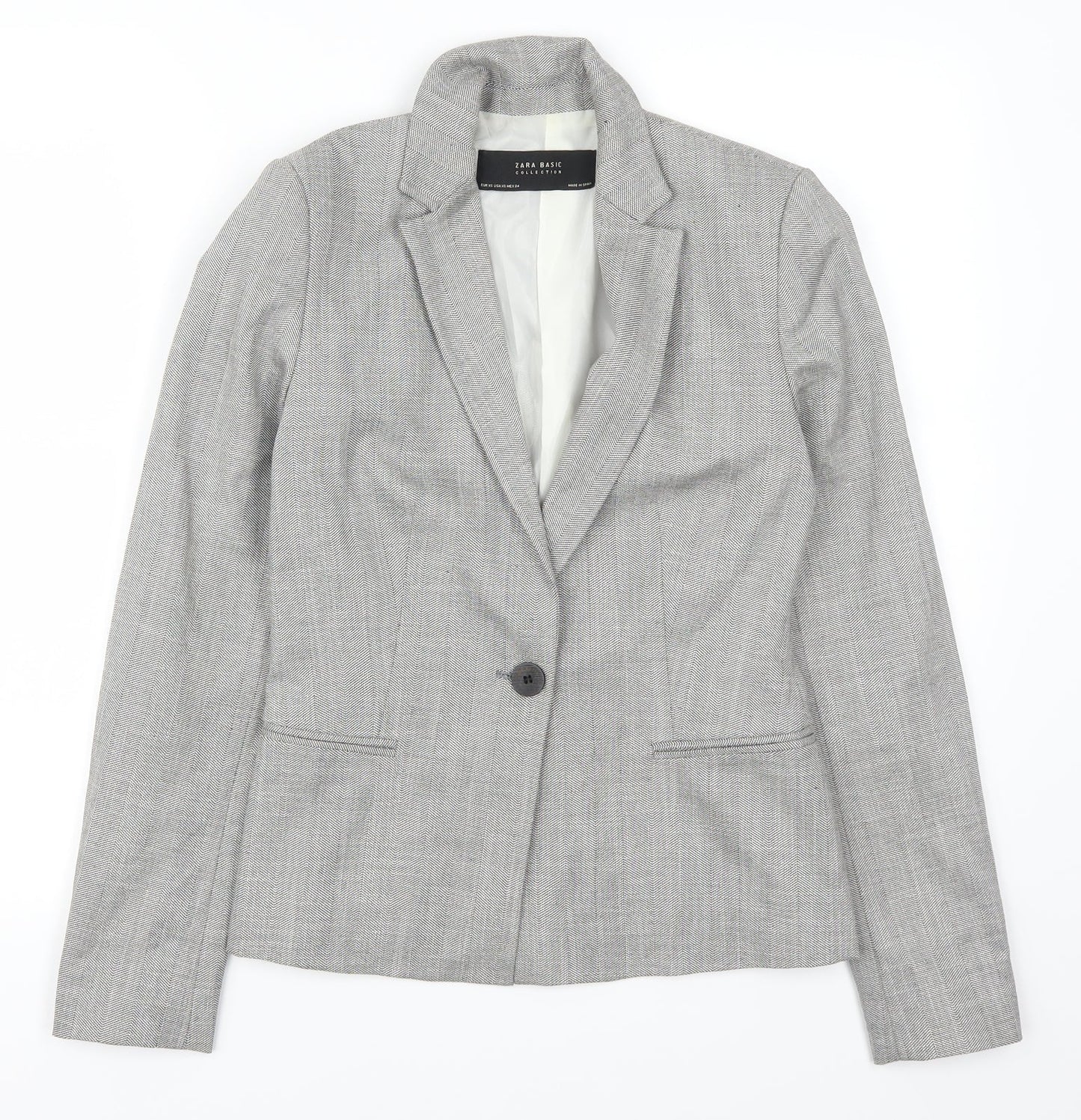 Zara Womens Grey   Jacket Suit Jacket Size XS