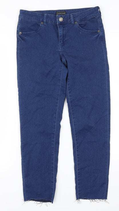 Womens UK Size 10 Warehouse Regular Fit Skinny Blue Jeans