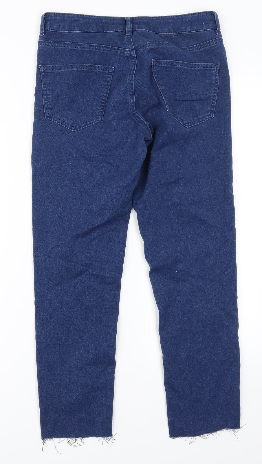 Womens UK Size 10 Warehouse Regular Fit Skinny Blue Jeans