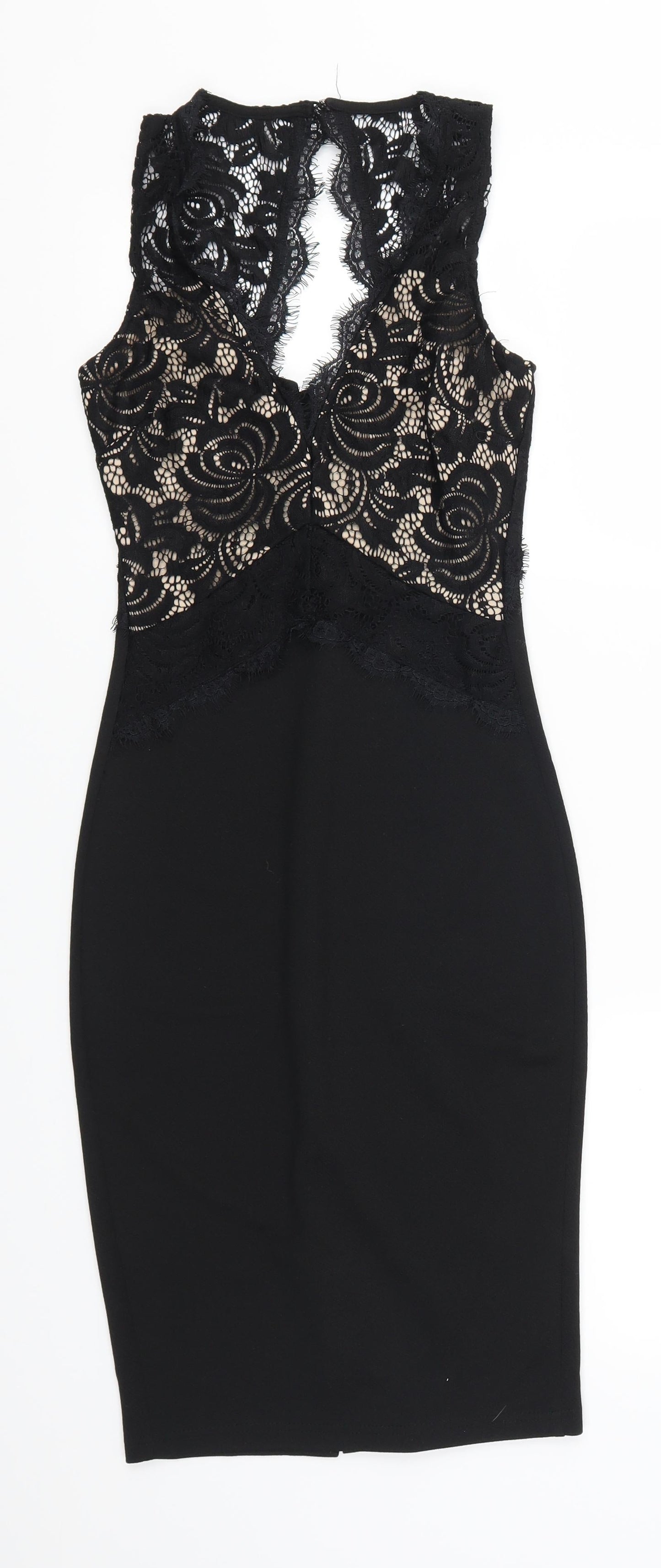 New Look Womens Black  Lace Bodycon  Size 6