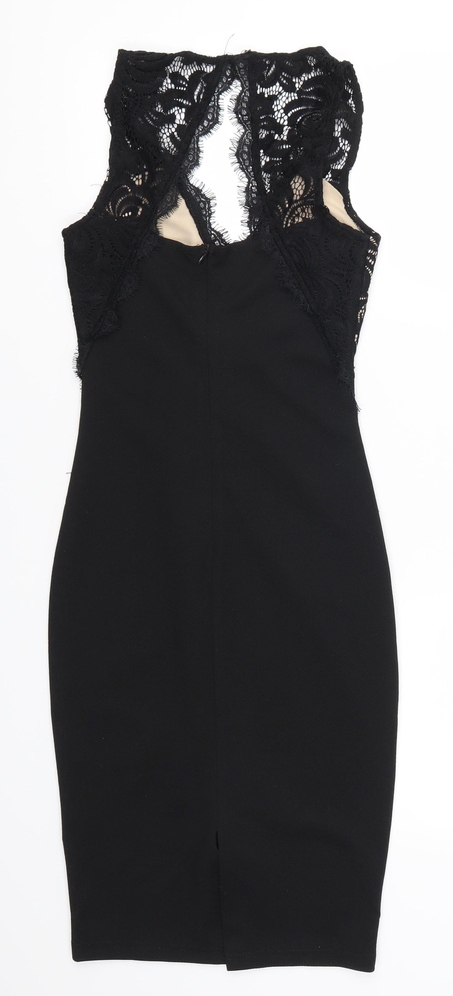 New Look Womens Black  Lace Bodycon  Size 6
