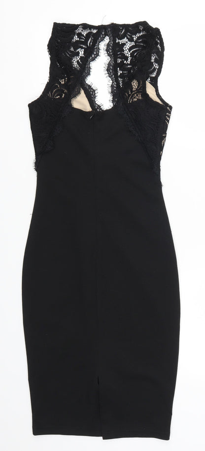 New Look Womens Black  Lace Bodycon  Size 6