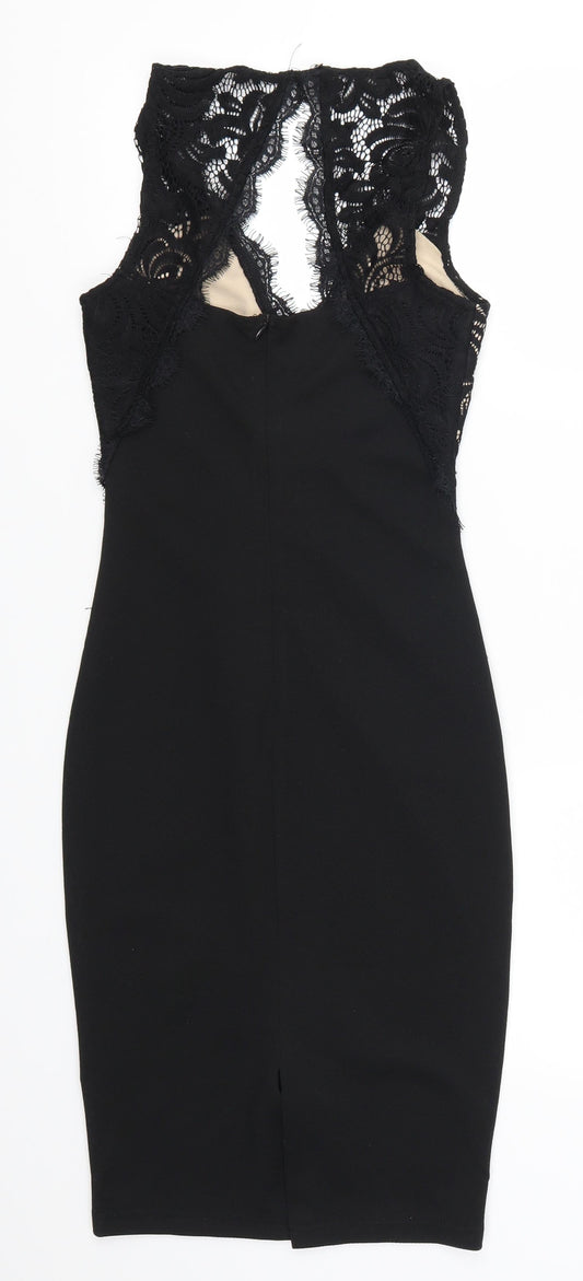 New Look Womens Black  Lace Bodycon  Size 6