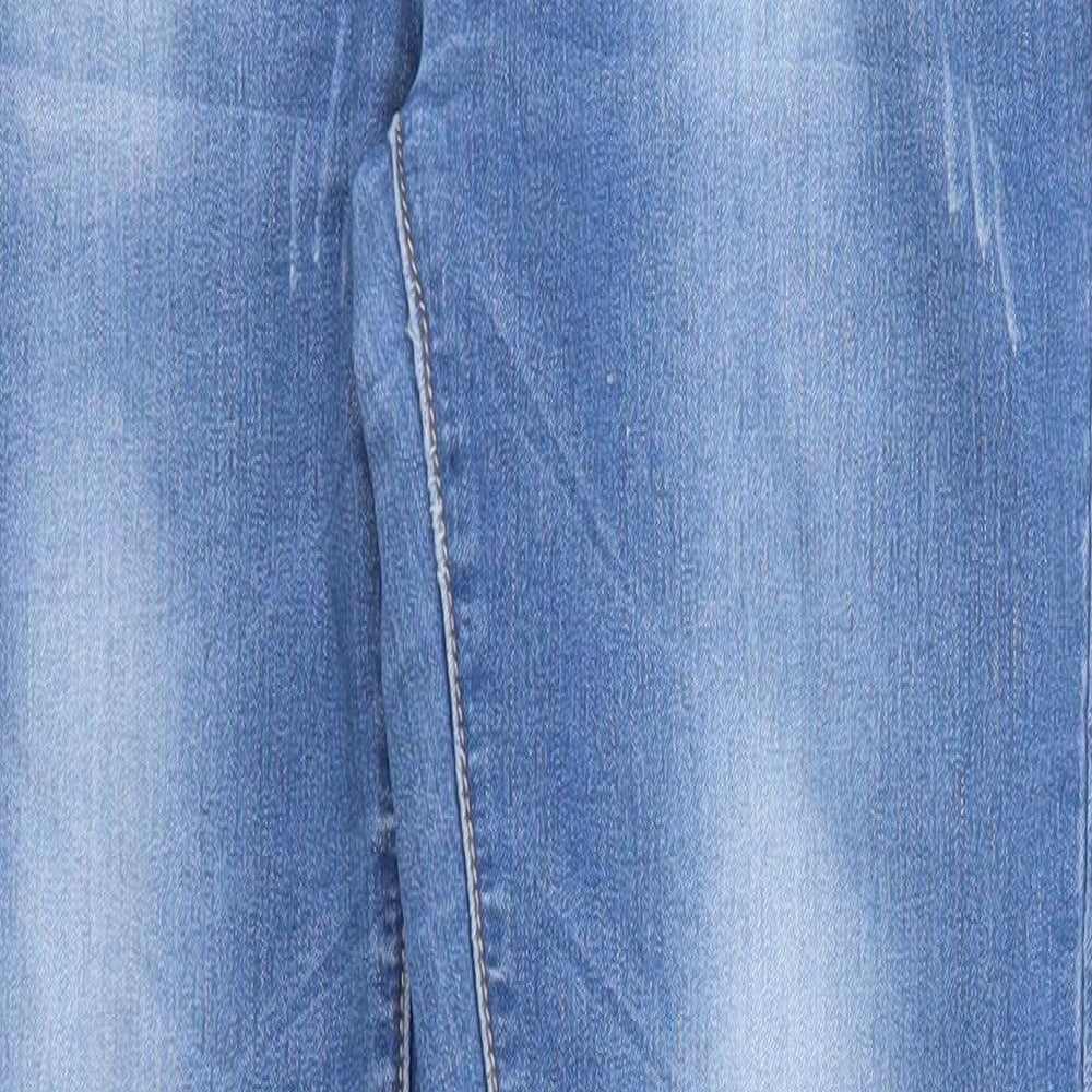 Moon Girl Womens Blue  Denim Straight Jeans Size 28 in L20 in